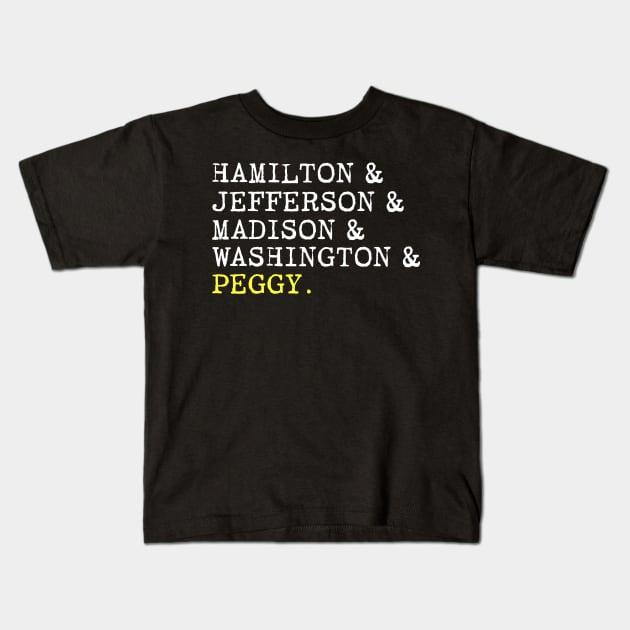 Hamilton, Jefferson, Madison Kids T-Shirt by tanambos
